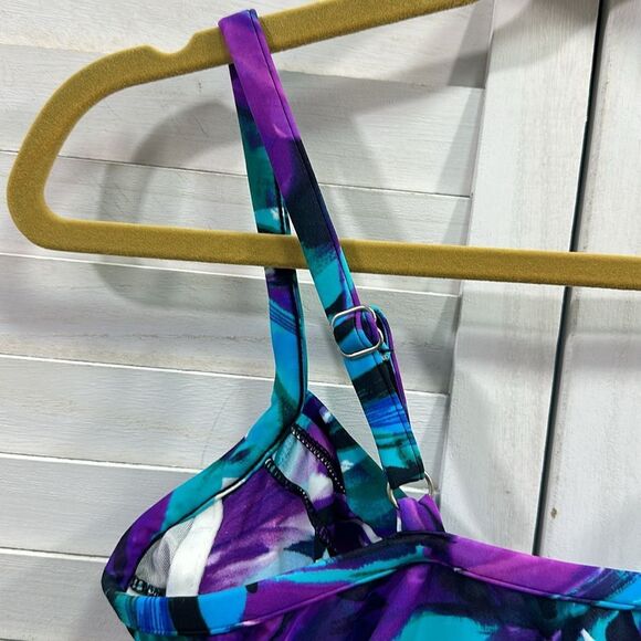 Croft & Barrow One Piece Swimsuit Size 14 Underwire - Picture 6 of 14